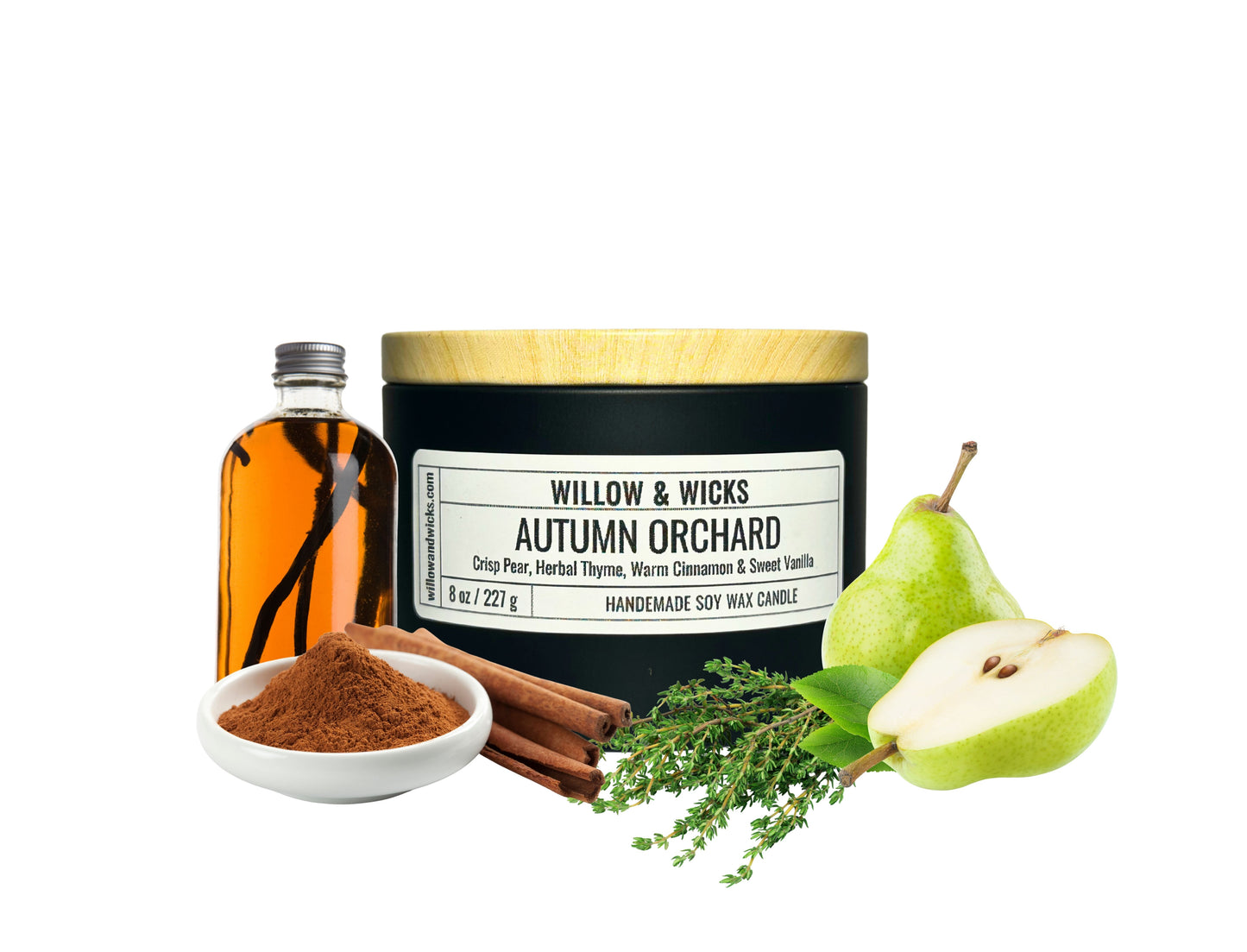 Autumn Orchard Candle | Pear, Cinnamon, Vanilla & Thyme