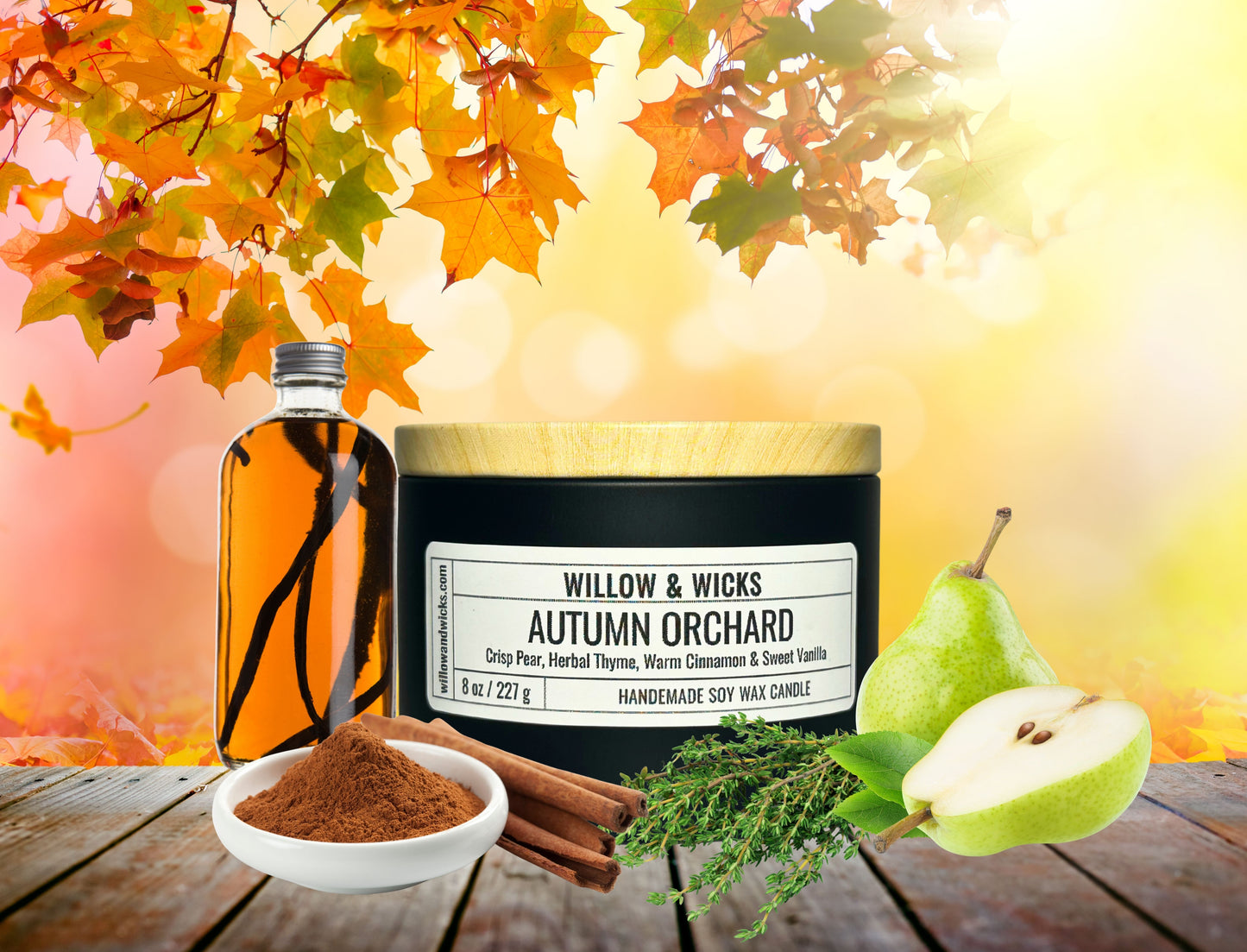 Autumn Orchard Candle | Pear, Cinnamon, Vanilla & Thyme