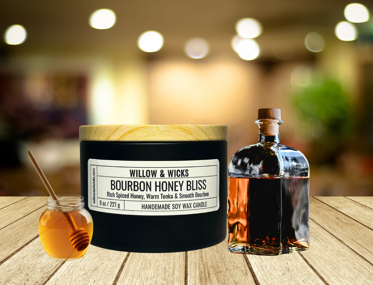 Bourbon Honey Bliss Candle | Spiced Honey, Bourbon & Tonka Bean