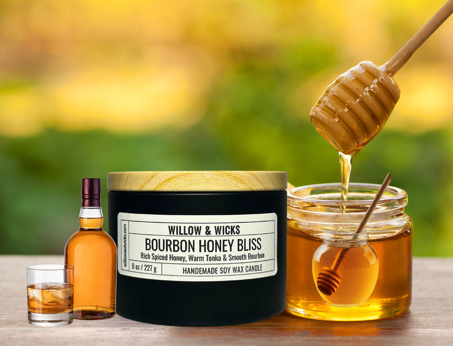 Bourbon Honey Bliss Candle | Spiced Honey, Bourbon & Tonka Bean