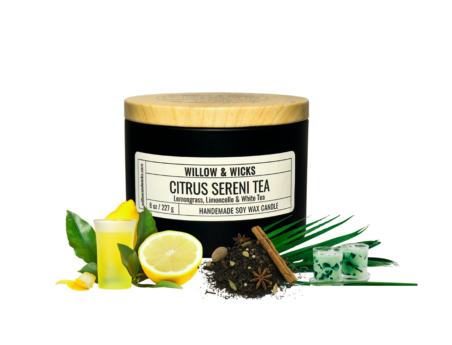 Citrus Sereni-Tea Candle | Lemongrass, Limoncello & White Tea