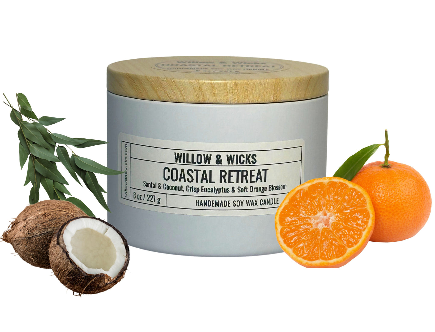 Coastal Retreat Candle | Santal, Coconut & Eucalyptus