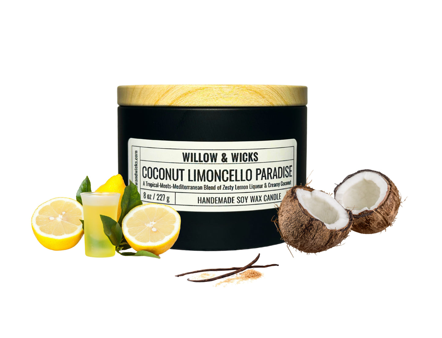Coconut Limoncello Paradise Candle | Limoncello, Coconut & Vanilla