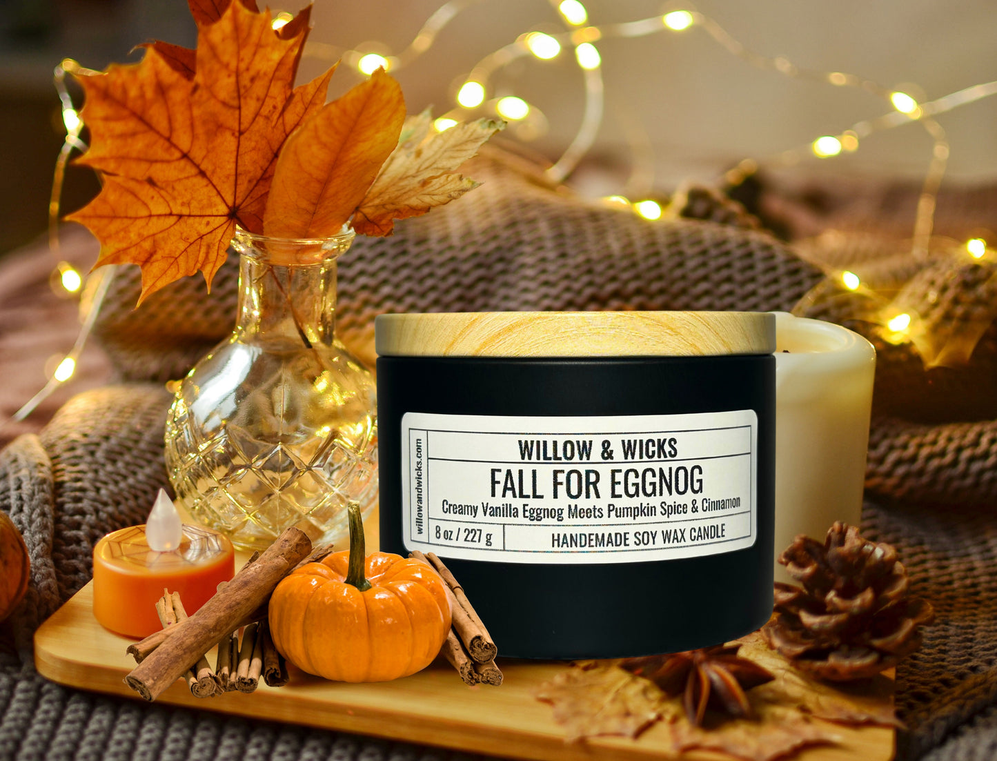 Fall for Eggnog Candle | Vanilla Eggnog, Pumpkin Spice & Cinnamon