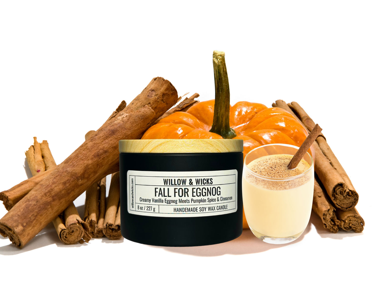 Fall for Eggnog Candle | Vanilla Eggnog, Pumpkin Spice & Cinnamon