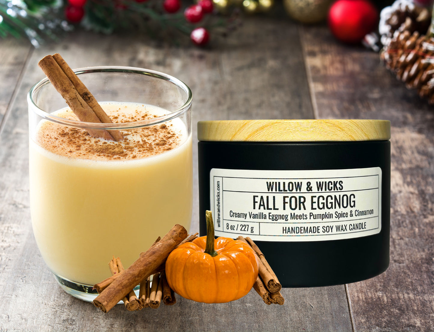 Fall for Eggnog Candle | Vanilla Eggnog, Pumpkin Spice & Cinnamon