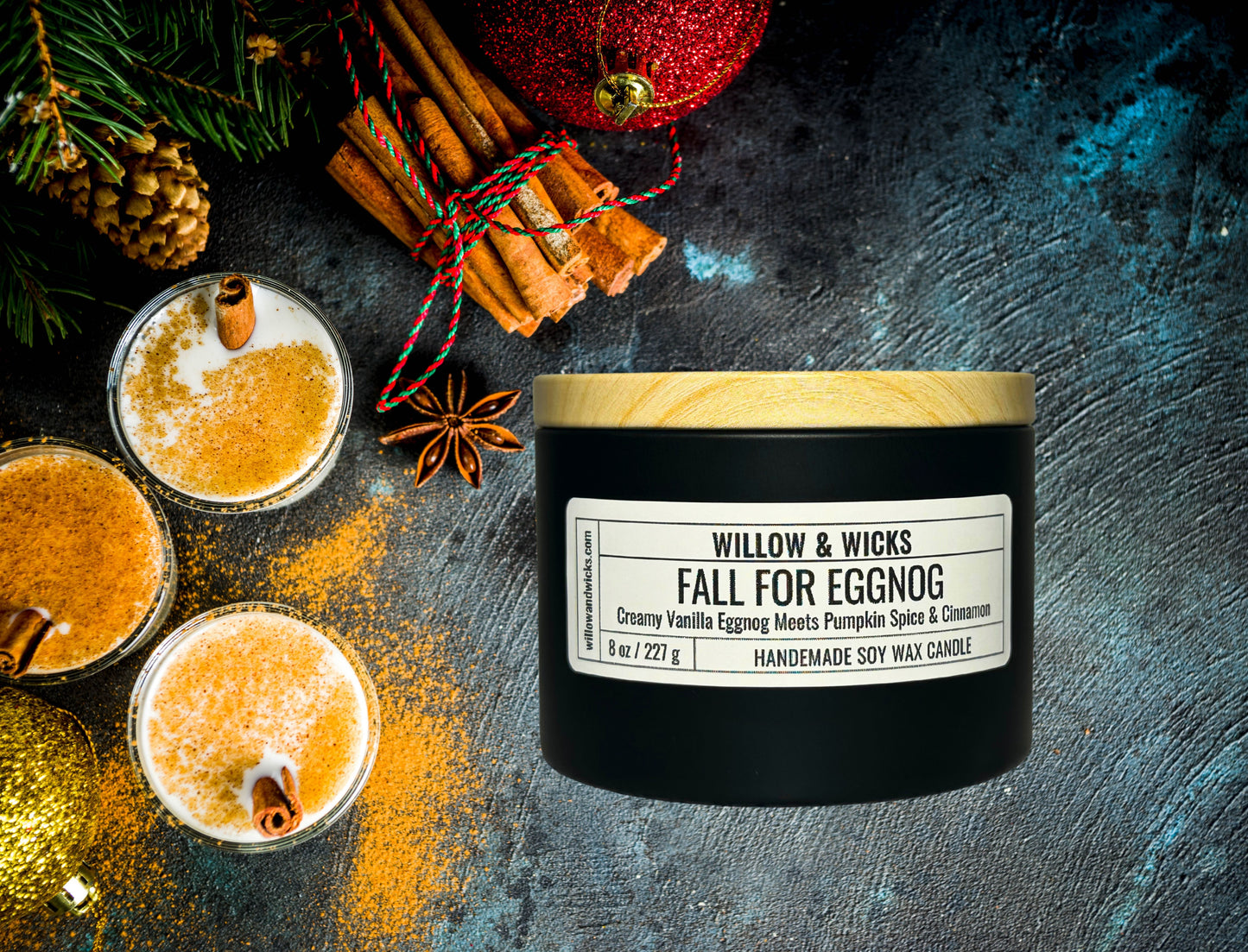 Fall for Eggnog Candle | Vanilla Eggnog, Pumpkin Spice & Cinnamon