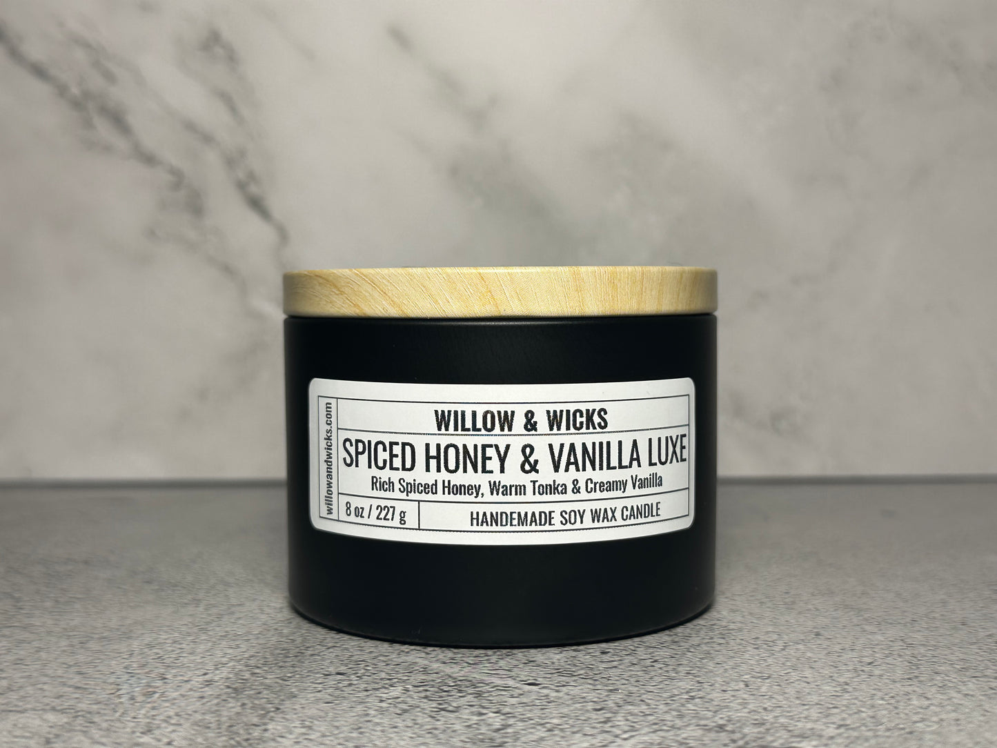 Spiced Honey & Vanilla Luxe Candle | Honey, Tonka Bean & Vanilla
