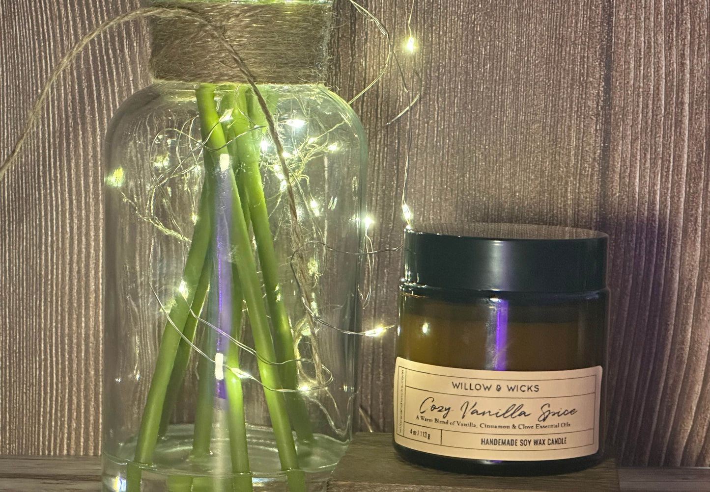 Cozy Vanilla Spice Candle | Warm Vanilla & Spices