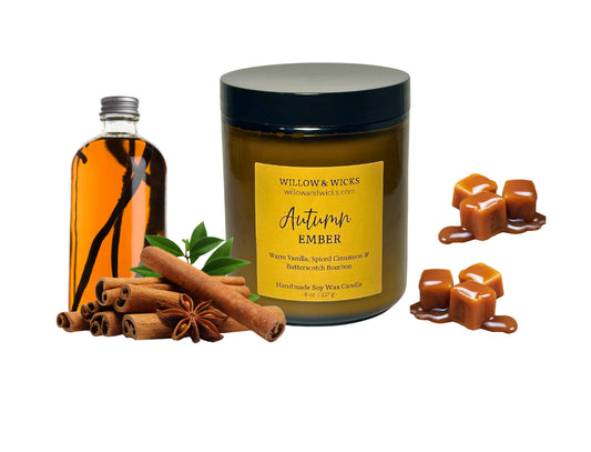 Autumn Ember Candle | Cinnamon, Vanilla & Butterscotch