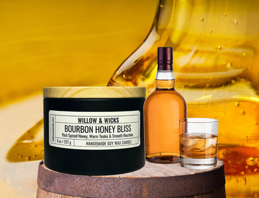 Bourbon Honey Bliss Candle | Spiced Honey, Bourbon & Tonka Bean