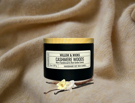 Cashmere Woods Candle | Sandalwood, Golden Santal & Cashmere