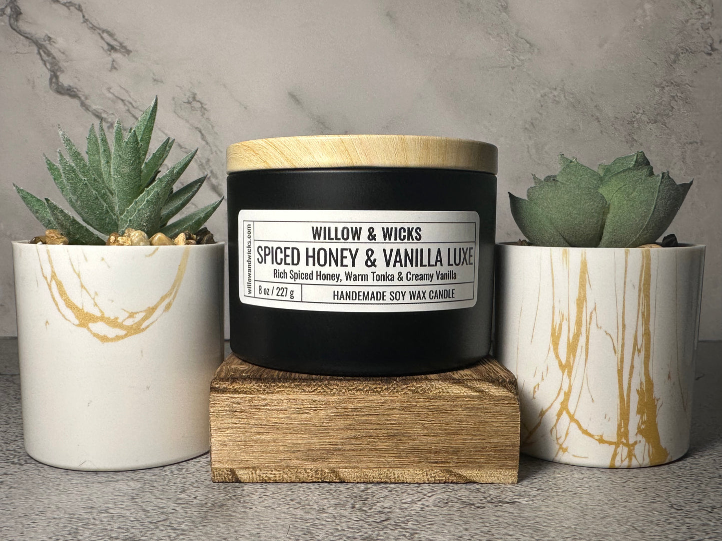 Spiced Honey & Vanilla Luxe Candle | Honey, Tonka Bean & Vanilla